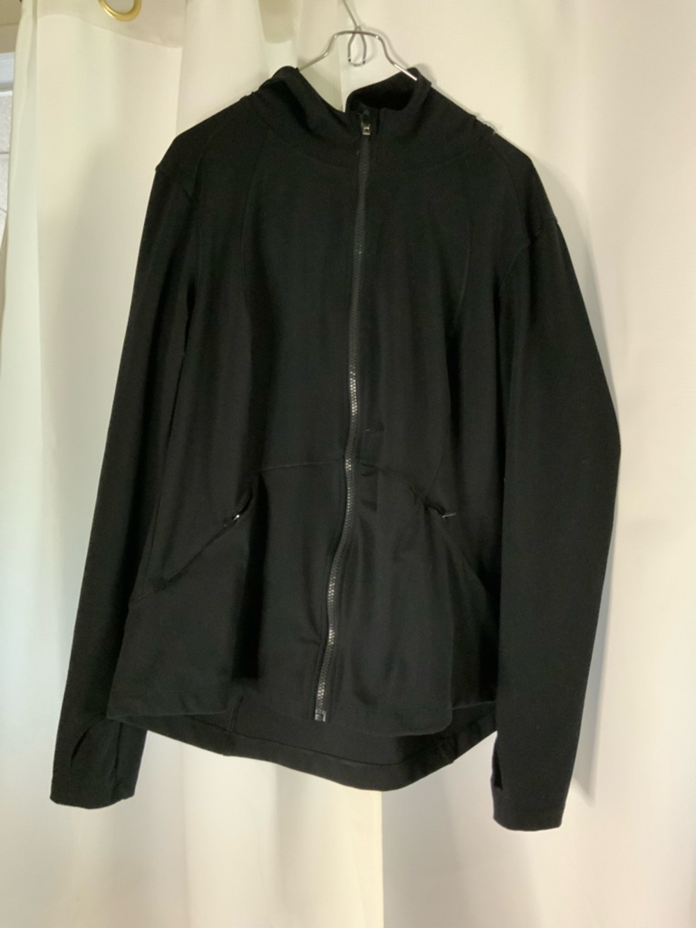Spyder Black Full-Zip Hooded Performance Jacket